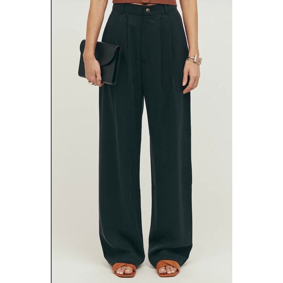 Reformation Pants - Reformation Mason Pant Black Womens Size 8 NWT